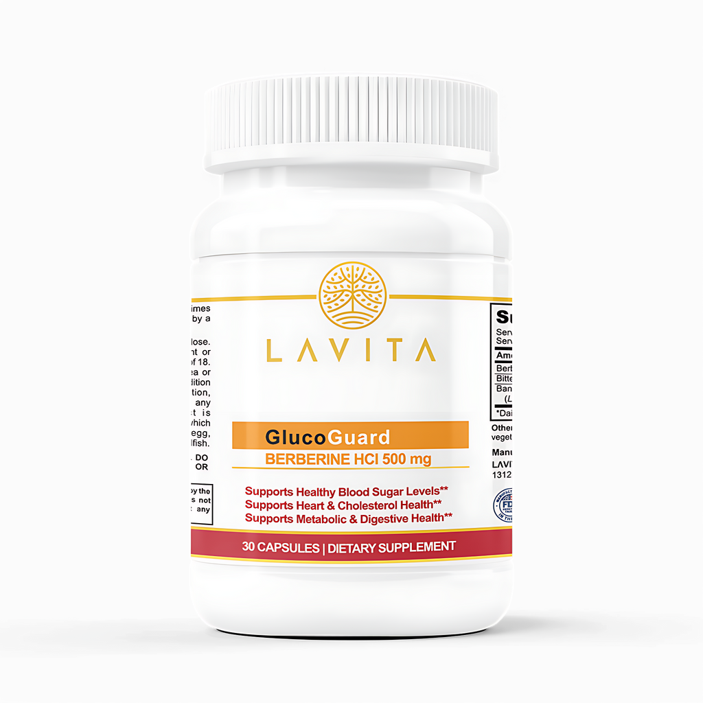 Premium Blood Sugar Support – GlucoGuard BERBERINE HCI 500 MG