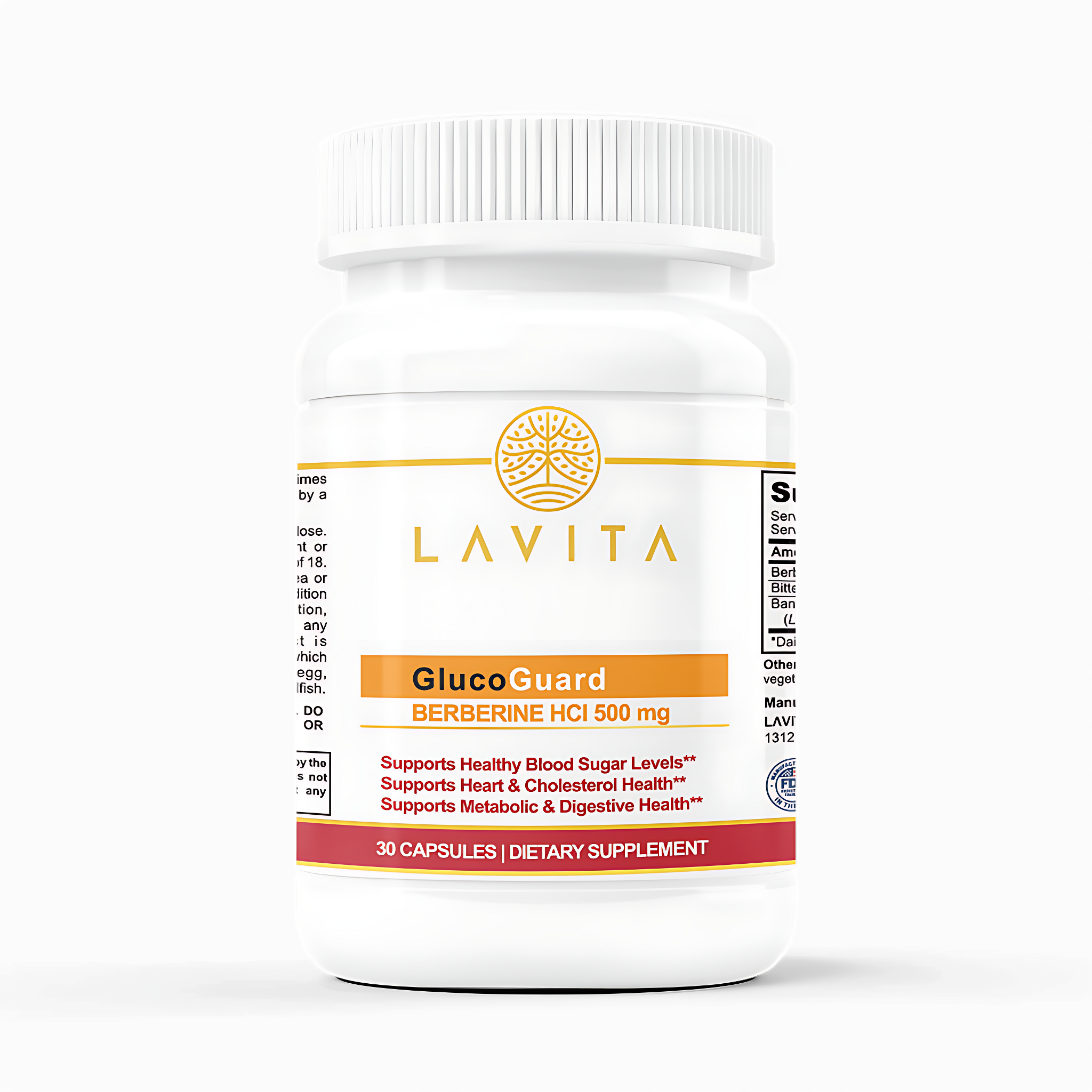 Premium Blood Sugar Support – GlucoGuard BERBERINE HCI 500 MG
