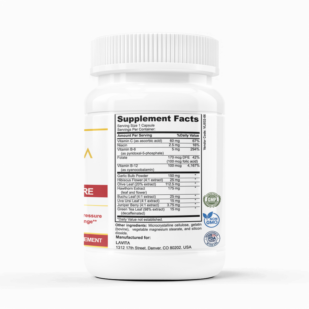 Premium Blood Pressure Support – Support Blood Pressure levels already in the normal range