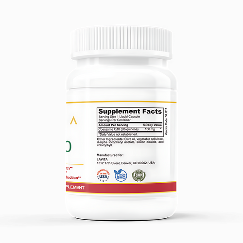 Premium CoQ10 100 mg – Supports Heart, Energy & Cellular Protection