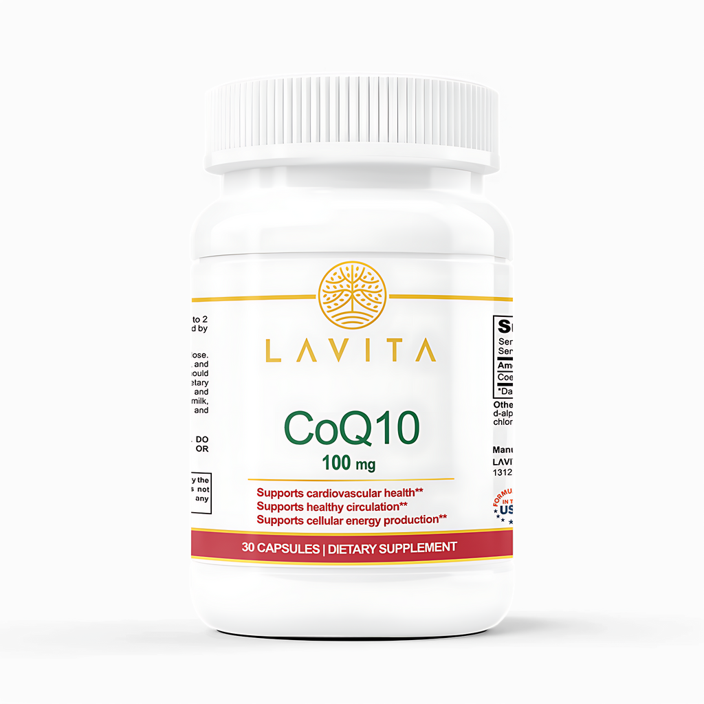 Premium CoQ10 100 mg – Supports Heart, Energy & Cellular Protection