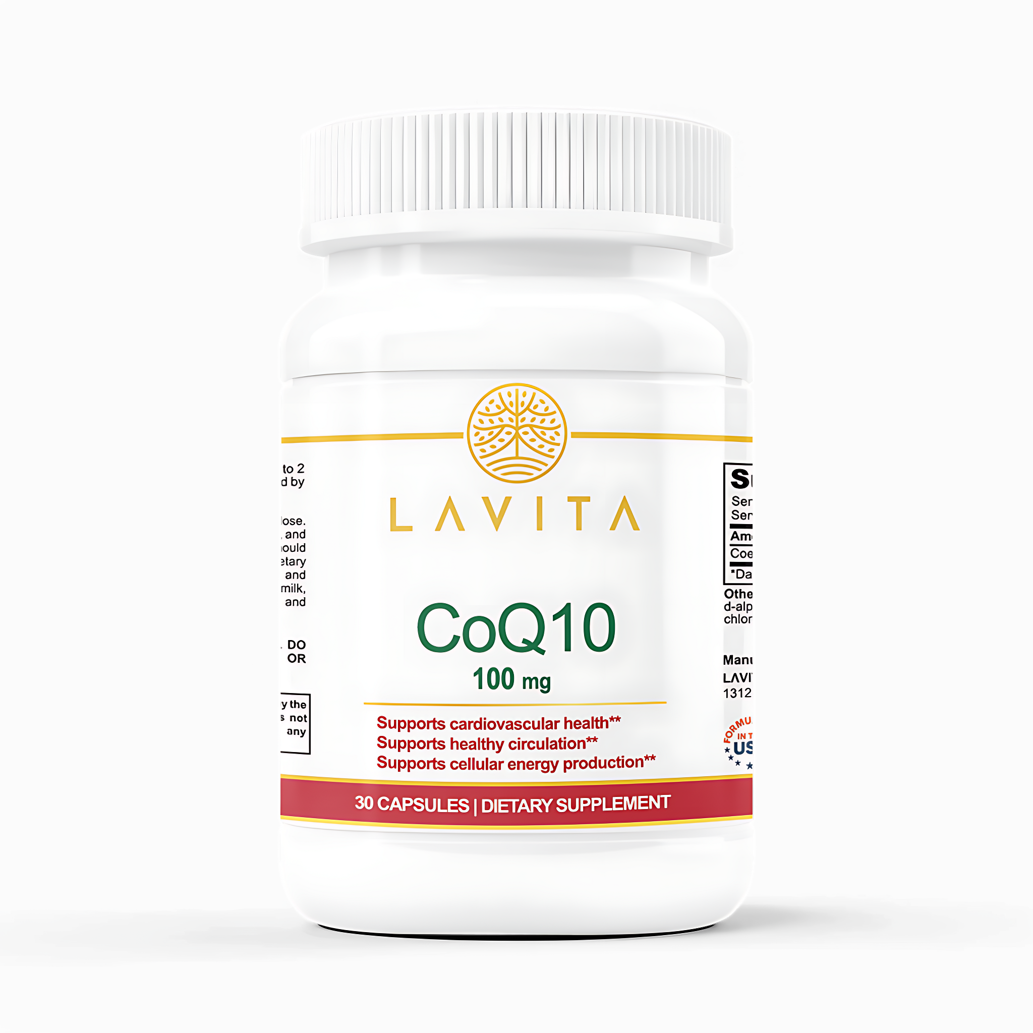Premium CoQ10 100 mg – Supports Heart, Energy & Cellular Protection