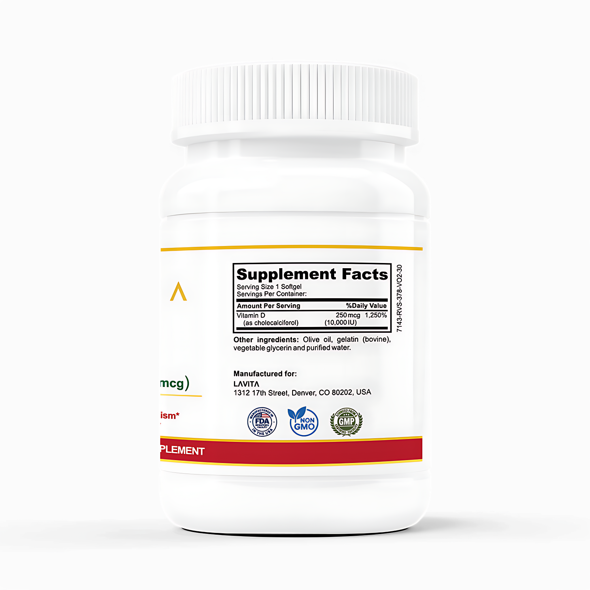 Premium Vitamin D-3 10,000 IU – Supports Bone Strength, Immunity & Energy metabolism